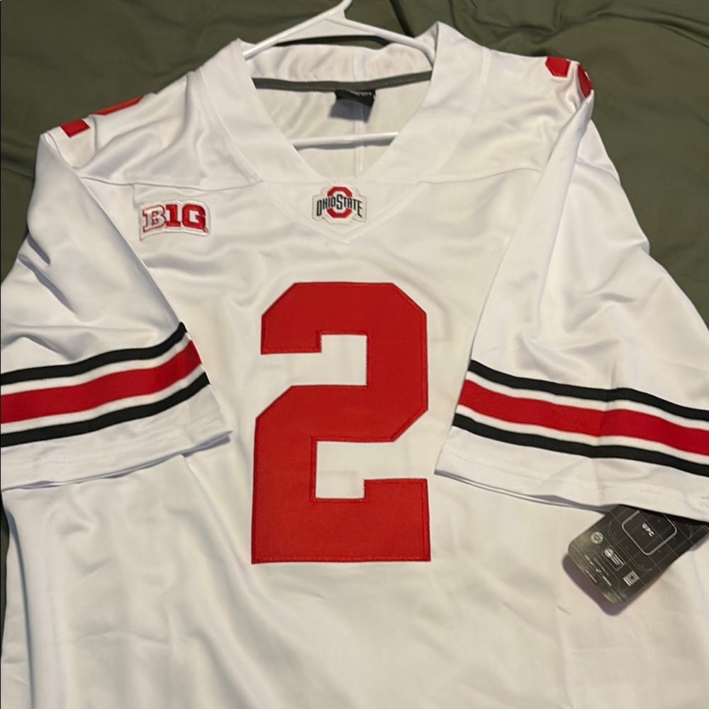 Stitched #2 Caleb Downs Ohio State Football Jersey